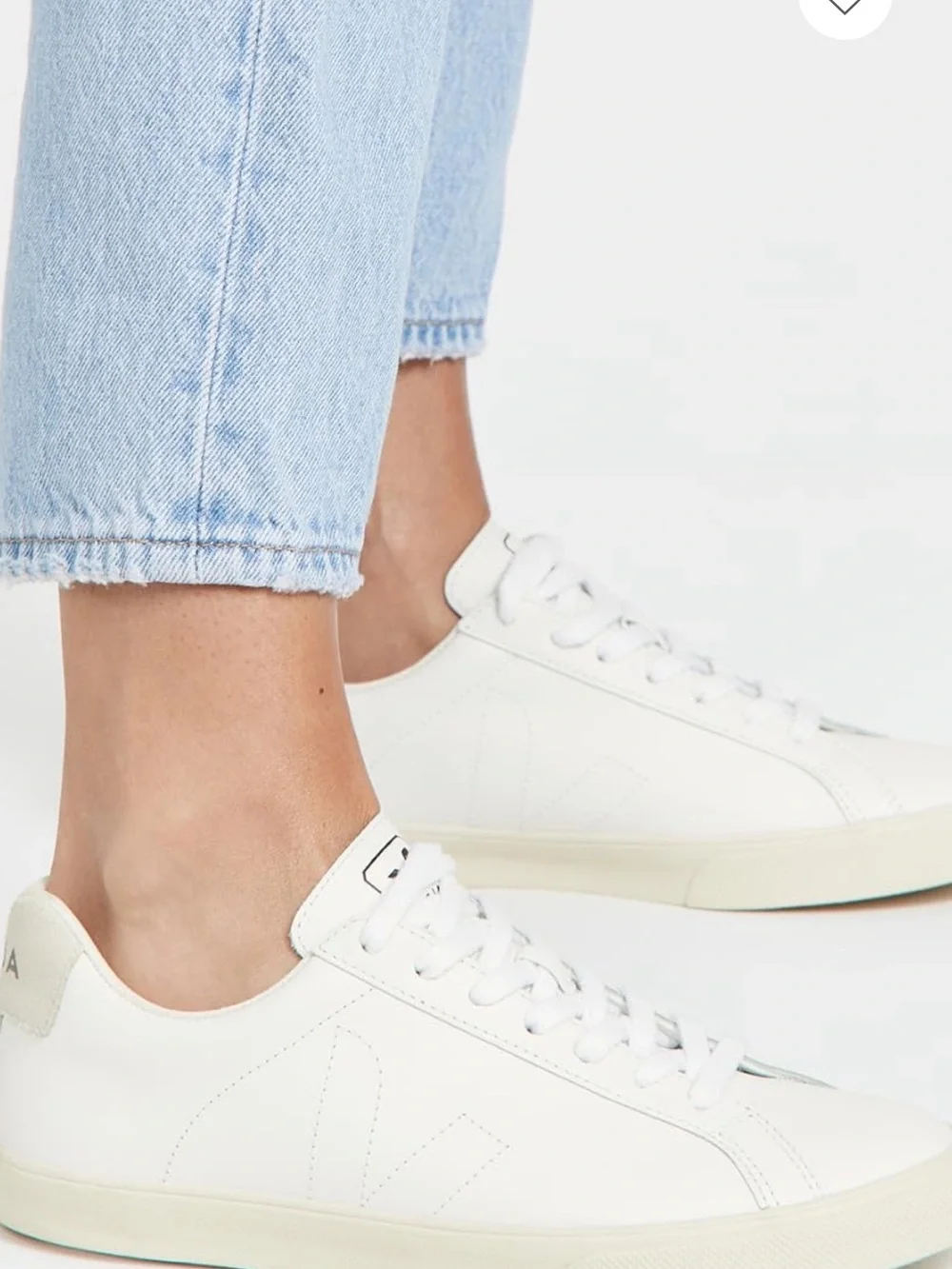 Veja Esplar White Leather Low-Top Sneakers